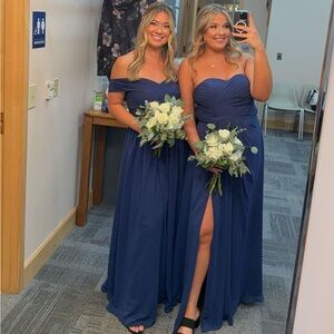 JJhouse navy blue bridesmaid gown